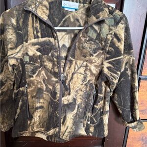 Boys Columbia Brown and Black Patterned Fleece